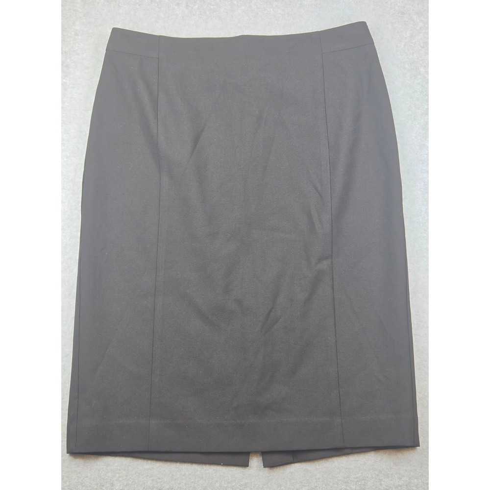 Ann Taylor Black Pencil Skirt Size 6 Knee Length Professional Career Wear